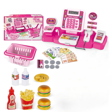 Girls Hamburger Cash Register Toy With Sound